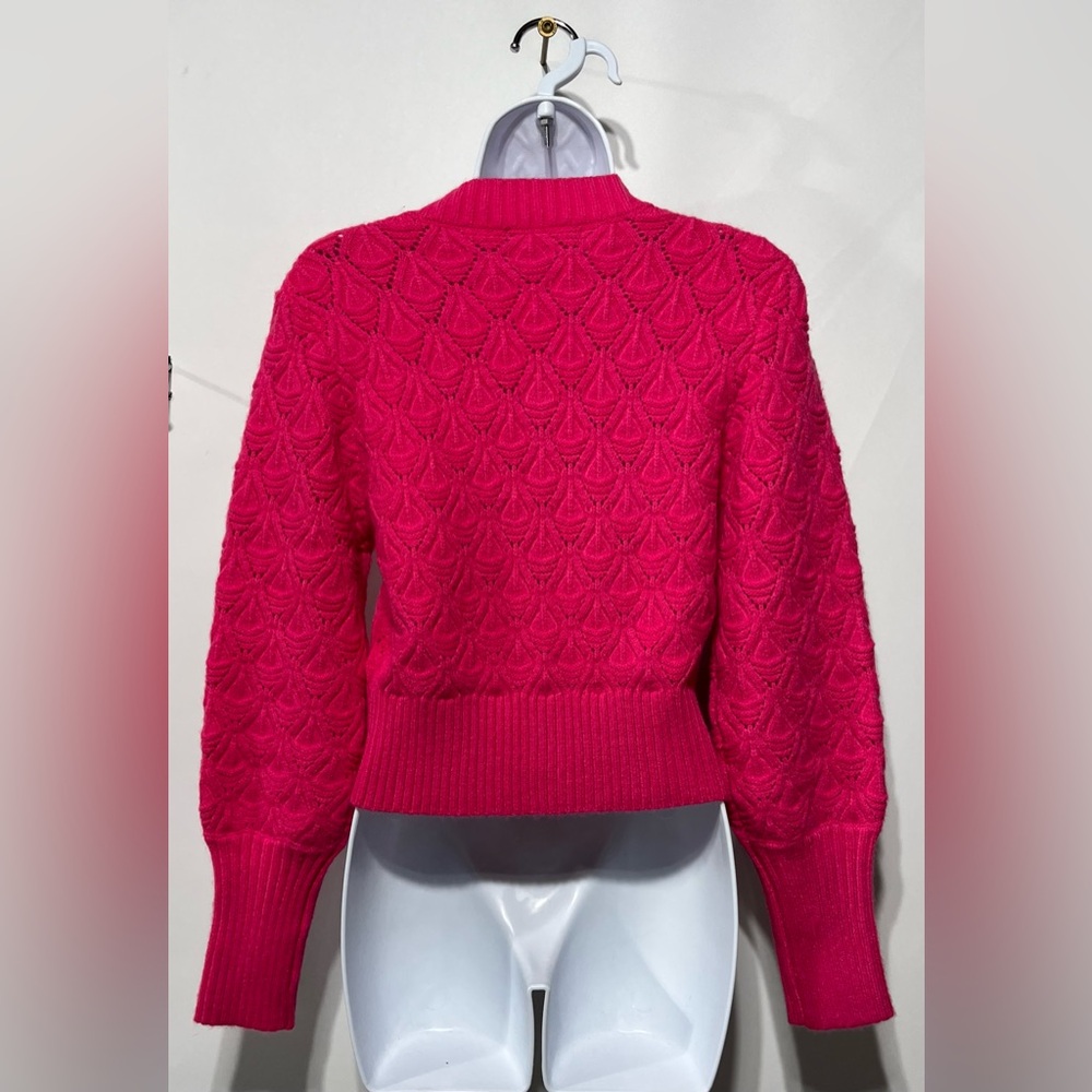 J.Roberts  Pink Super‎ Soft Textured Cardigan Size Small New with tags - Picture 4 of 5